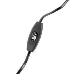 QAZQA Tischlampen|Wohnzimmerlampen*Art Deco Tischleuchte mit Veloursschirm grün 35 cm - Diverso