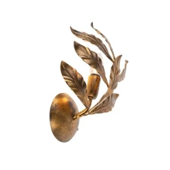 QAZQA Wandleuchten|Wohnzimmerlampen*Art Deco Wandleuchte Antikgold - Linden