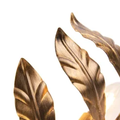 QAZQA Wandleuchten|Wohnzimmerlampen*Art Deco Wandleuchte Antikgold - Linden