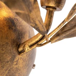 QAZQA Wandleuchten|Wohnzimmerlampen*Art Deco Wandleuchte Antikgold - Linden