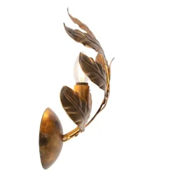 QAZQA Wandleuchten|Wohnzimmerlampen*Art Deco Wandleuchte Antikgold - Linden