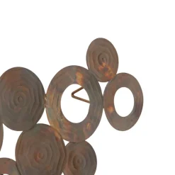 QAZQA Wandleuchten|Wohnzimmerlampen*Art Deco Wandleuchte Kupfer 77 cm - Kreise