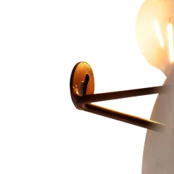 QAZQA Schlafzimmerlampen|Küchenlampen*Art Deco Wandleuchte Kupfer 105 cm 2-flammig - Lauf