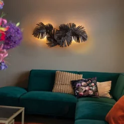 QAZQA Schlafzimmerlampen|Küchenlampen*Art Deco Wandleuchte Kupfer 105 cm 2-flammig - Lauf