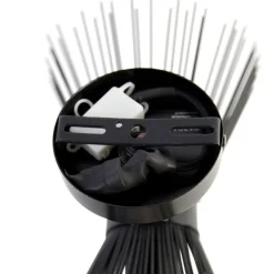 QAZQA Wandleuchten|Wohnzimmerlampen*Art Deco Wandleuchte schwarz 2-flammig - Besen