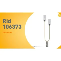 QAZQA Schlafzimmerlampen|Küchenlampen*Art-Déco-Stehleuchte aus Messing mit klarem Glas, 2-flammig – Rid