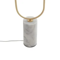 QAZQA Schlafzimmerlampen|Küchenlampen*Art-Déco-Stehleuchte aus Messing mit klarem Glas, 2-flammig – Rid