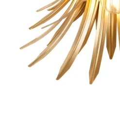 QAZQA Schlafzimmerlampen|Küchenlampen*Art-Deco-Deckenleuchte Gold mit Schwarz - Wesley