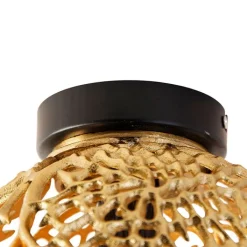 QAZQA Deckenleuchten|Wohnzimmerlampen*Art-Deco-Deckenleuchte Gold mit Schwarz - Maro