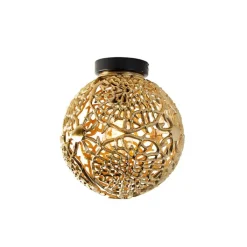 QAZQA Deckenleuchten|Wohnzimmerlampen*Art-Deco-Deckenleuchte Gold mit Schwarz - Maro