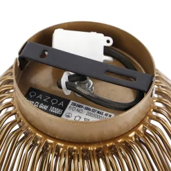 QAZQA Deckenleuchten|Wohnzimmerlampen*Art-Deco-Deckenleuchte Gold mit Lichteffekt - Broom