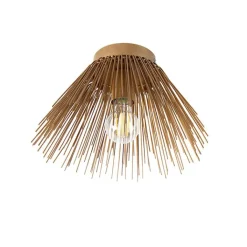 QAZQA Deckenleuchten|Wohnzimmerlampen*Art-Deco-Deckenleuchte Gold mit Lichteffekt - Broom