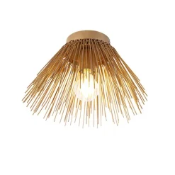 QAZQA Deckenleuchten|Wohnzimmerlampen*Art-Deco-Deckenleuchte Gold mit Lichteffekt - Broom
