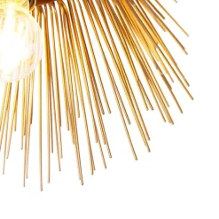 QAZQA Deckenleuchten|Wohnzimmerlampen*Art-Deco-Deckenleuchte Gold mit Lichteffekt - Broom