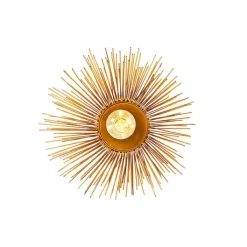 QAZQA Deckenleuchten|Wohnzimmerlampen*Art-Deco-Deckenleuchte Gold mit Lichteffekt - Broom