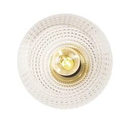 QAZQA Deckenleuchten|Wohnzimmerlampen*Art-Deco-Deckenleuchte Messing mit Klarglas - Sphere