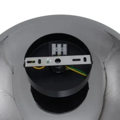 QAZQA Deckenleuchten|Wohnzimmerlampen*Art-Deco-Deckenleuchte schwarz mit Rauchglas 40cm - Busa