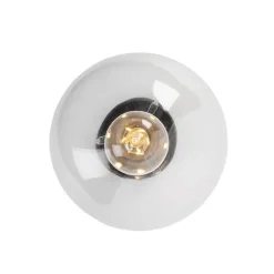 QAZQA Deckenleuchten|Wohnzimmerlampen*Art-Deco-Deckenleuchte Schwarz mit Klarglas - Pallon