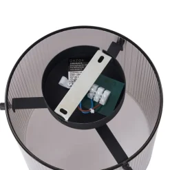 QAZQA Schlafzimmerlampen|Küchenlampen*Art-Deco-Deckenleuchte schwarz mit Rauchglas - Laura