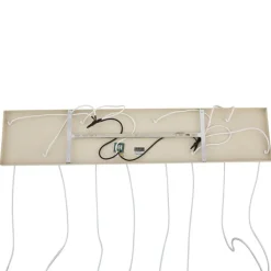 QAZQA Pendelleuchten*Art-Deco-Hängelampe beige mit weißem Glas 8-flammig - Sandra