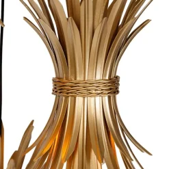 QAZQA Pendelleuchten|Wohnzimmerlampen*Art-Deco-Hängelampe Gold 3-flammig - Wesley