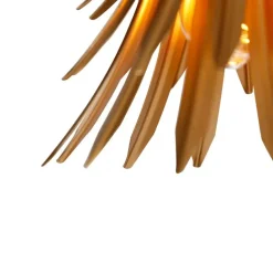 QAZQA Pendelleuchten|Wohnzimmerlampen*Art-Deco-Hängelampe Gold 3-flammig - Wesley