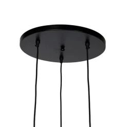 QAZQA Pendelleuchten|Wohnzimmerlampen*Art-Deco-Hängelampe Gold 3-flammig - Wesley