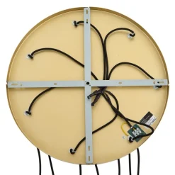 QAZQA Pendelleuchten*Art-Deco-Hängelampe Gold mit Regenbogen-Glas 7-flammig - Sandra