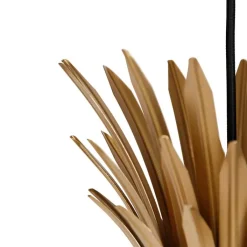 QAZQA Pendelleuchten|Wohnzimmerlampen*Art-Deco-Hängelampe Gold mit Schwarz - Wesley