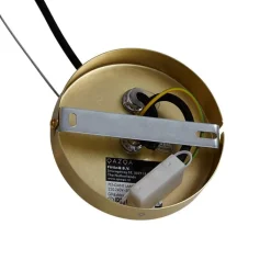 QAZQA Schlafzimmerlampen|Küchenlampen*Art-Deco-Hängelampe Gold mit Regenbogen-Glas 50cm 8-flammig - Uvas