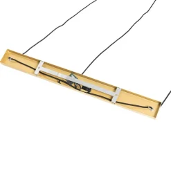 QAZQA Pendelleuchten|Wohnzimmerlampen*Art-Deco-Hängelampe Gold mit weißem Glas 3 Lichter - Isabella