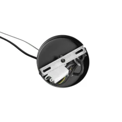 QAZQA Schlafzimmerlampen|Küchenlampen*Art-Deco-Hängelampe schwarz mit Opalglas 8-flammig rund – Uvas