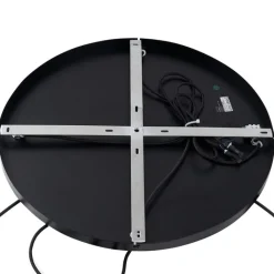 QAZQA Pendelleuchten|Wohnzimmerlampen*Art-Deco-Hängelampe schwarz mit Rauchglas rund 4-flammig - Bao