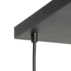 QAZQA Schlafzimmerlampen|Küchenlampen*Art-Deco-Hängelampe schwarz mit Rauchglas 8-flammig – Sandra