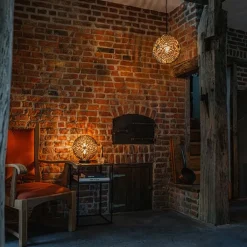 QAZQA Pendelleuchten|Wohnzimmerlampen*Art-Deco-Hängeleuchte Gold mit Schwarz - Maro