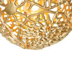 QAZQA Pendelleuchten|Wohnzimmerlampen*Art-Deco-Hängeleuchte Gold mit Schwarz - Maro