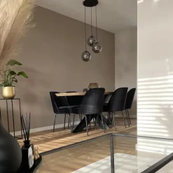 QAZQA Pendelleuchten|Wohnzimmerlampen*Art-Deco-Pendelleuchte schwarz mit Rauchglas 3-flammig - Pallon