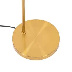 QAZQA Küchenlampen|Stehlampen*Art-Deco-Stehlampe aus Gold und Opalglas – Flore