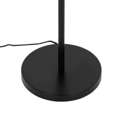 QAZQA Schlafzimmerlampen|Küchenlampen*Art-Deco-Stehlampe schwarz mit Rauchglas 3-flammig – Ayesha