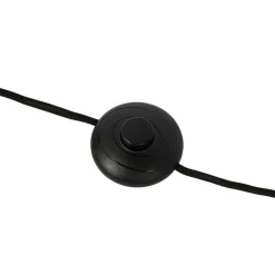 QAZQA Schlafzimmerlampen|Küchenlampen*Art-Deco-Stehleuchte schwarz mit Rauchglas 2-flammig – Laura