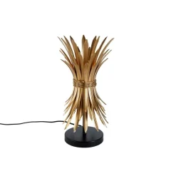 QAZQA Tischlampen|Wohnzimmerlampen*Art-Deco-Tischlampe Gold - Wesley