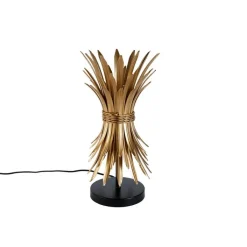 QAZQA Tischlampen|Wohnzimmerlampen*Art-Deco-Tischlampe Gold - Wesley