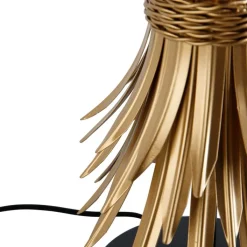 QAZQA Tischlampen|Wohnzimmerlampen*Art-Deco-Tischlampe Gold - Wesley