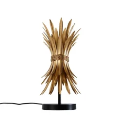 QAZQA Tischlampen|Wohnzimmerlampen*Art-Deco-Tischlampe Gold - Wesley