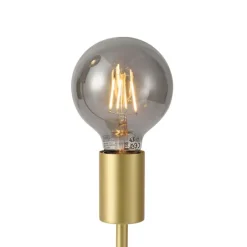 QAZQA Tischlampen|Wohnzimmerlampen*Art-Deco-Tischleuchte Messing 2-flammig - Tuning