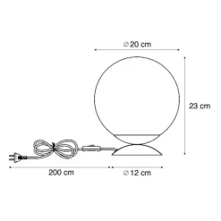 QAZQA Tischlampen|Wohnzimmerlampen*Art-Deco-Tischleuchte Messing mit Rauchglas-Regenbogen - Pallon