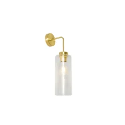 QAZQA Wandleuchten|Wohnzimmerlampen*Art-Deco-Wandleuchte Gold mit Glas - Laura
