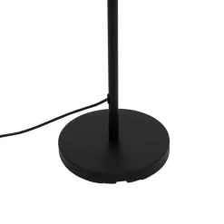 QAZQA Gartenbeleuchtung|Stehlampen Außen*Außen Stehlampe schwarz mit weißem Schirm 35 cm IP65 - Virginia