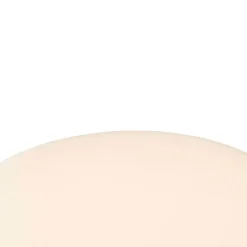 QAZQA Gartenbeleuchtung|Stehlampen Außen*Außen Stehlampe schwarz mit weißem Schirm IP65 25 cm - Virginia