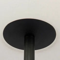 QAZQA Gartenbeleuchtung|Stehlampen Außen*Außen Stehlampe schwarz mit weißem Schirm IP65 25 cm - Virginia